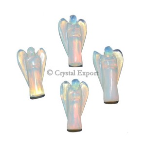 Wholesale 2015 Opalite <b>Angel</b> Gemstone Statues New Designs Feng Shui Love Style Agate Engravings for Souvenirs Home Decorations - Product Image 1