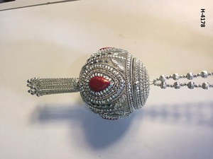 กระเป๋าลูกปัดปาร์ตี้สำหรับผู้หญิง H4174ทำมือกระเป๋าราตรีสีเงินทองช้อปปิ้งออนไลน์สำหรับคลัตช์โลหะทำด้วยมือในอินเดีย - Product Image 5