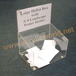 Boîte à billets avec serrure, boîte acrylique murale, boîte acrylique avec clés de guangzhou monde acrylique - Product Image 5