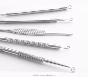 Meilleures ventes Top 5 pièces Kit d'outils pour le traitement de l'acné Extracteur d'imperfections Dissolvant de points noirs en acier inoxydable de haute qualité durable - Product Image 4