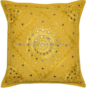 Décor indien fait à la main coton housse de coussin taie d'oreiller à la main décoratif housses de coussin - Product Image 2
