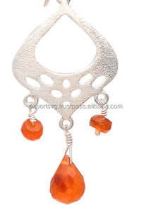 พลอยควอทซ์ Ametrine 925ต่างหูห้อยเงินสเตอร์ลิงเครื่องประดับแฟชั่นสำหรับผู้หญิงเด็กผู้หญิงขายส่งธุรกิจหรือของขวัญ - Product Image 2