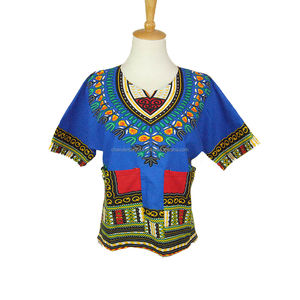 Ropa africana para niños, camisa con estampado Dashiki, vestido Hippie Tribal africano, ropa Africana Dashiki, venta al por mayor - Product Image 1