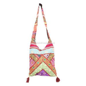 Sacs à main indiens styliste pour dames Sacs en tissu coton tendance BG-29B Vente en gros de sacs à main indiens - Product Image 2
