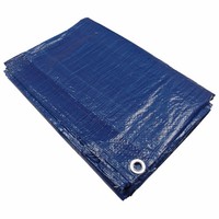 Bâche de construction en PE bleue imperméable et épaissie, résistante à la pluie et au soleil, auvent de tente extérieur double face toutes saisons