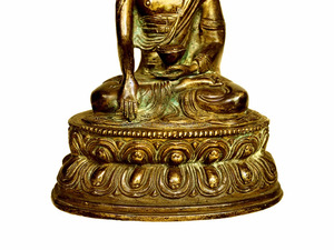 Sculptures de Bouddha en Bronze Doré en Laiton Indien Fait Main de Haute Qualité Figurine Statue Décoration d'Intérieur Articles Cadeaux SMG-134 - Product Image 3