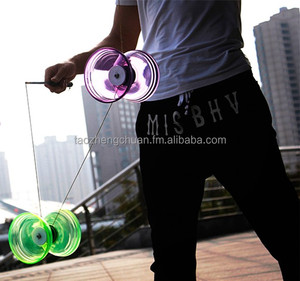 Yoyo — <span class=keywords><strong>roulement</strong></span> d'essieu, chinois, à trois piéces, bâtons et cordes gratuits, professionnel - Product Image 1