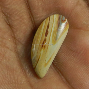 อัญมณีทรงหลวม Cabochon สวยงามแฟนซี2.01 12X28มม. Wagul Jasper IG0256 Gms - Product Image 1