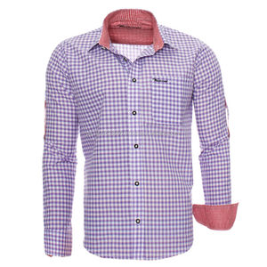 Trachten Hemden เสื้อเชิ้ตเยอรมันดั้งเดิม,เสื้อผู้ชายบาวาเรีย Oktoberfest Hemden เสื้อเชิ้ตแขนยาวผ้าฝ้าย100% - Product Image 4