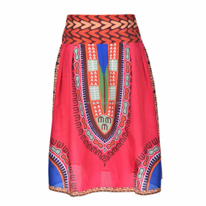 แอฟริกัน Dashiki ฮิปปี้เอวสูงเล่นสเก็ตบานจีบมินิกระโปรงชุดกระโปรงแมกซี่สามารถกระโปรงแอฟริกันผู้หญิงแฟชั่นขายส่ง - Product Image 6