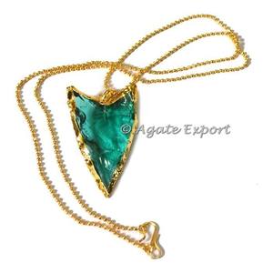 Sharp Bords Électrolytique Collier Pointes De Flèches: Designer Collier Pointes De Flèches - Product Image 3