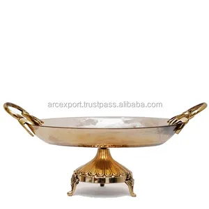 黄铜装饰餐桌摆件装饰铜材质豪华花式新设计餐桌摆件价格