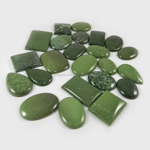 ¡Venta navideña! Exclusivo 23 piezas 100 Gms Green Jasper Piedra preciosa natural para joyería Green Gaspeite Mix Cab - Product Image 3