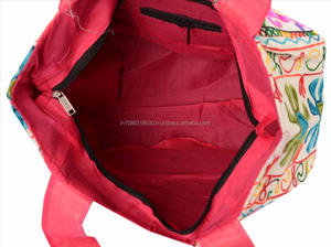 Bolso de mano de estilo indio Kutch, nuevo bolso de mano Tribal bordado étnico grande, cierre de cremallera, forro de tela, monedero Hmong, venta al por mayor - Product Image 3