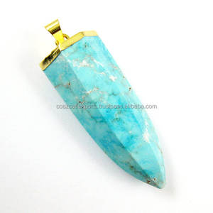 Joyería de Plata con Piedra Labradorita, Chapado en Oro, Plata de Ley 925, Dije con Cuentas de Piedras Preciosas, Joyería para Fiestas - Product Image 2