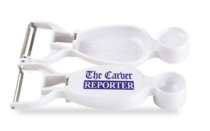 Pelador de verduras multiusos, uso para pelar, rallar, patatas oculares, botellas abiertas y medir líquidos, viene con su logotipo - Product Image 2