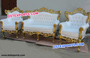 Muebles de boda de reina real, conjunto de sofá de boda de estilo italiano, conjunto de dos plazas tallado de diseñador - Product Image 6