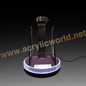 Présentoir de bouteille de vin léger à led de comptoir en acrylique personnalisé - Product Image 5