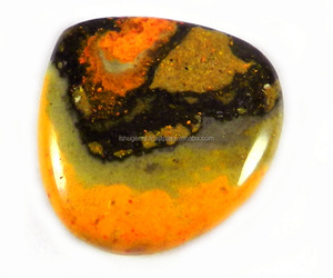 24*25มิลลิเมตรธรรมชาติBumbleผึ้งแจสเปอร์หัวใจCabochon 3.62gmsหลวมหินสำหรับเครื่องประดับIG0053 - Product Image 1