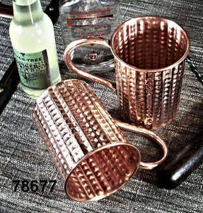 Tasse en cuivre antique design martelé bière moscou Mule tasse Barware - Product Image 2