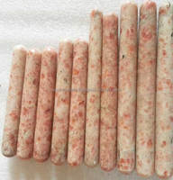 Baguettes de massage en pierre de soleil naturelle lisse, artisanat en cristal, pierres de Reiki, minéraux Feng Shui, vente en gros