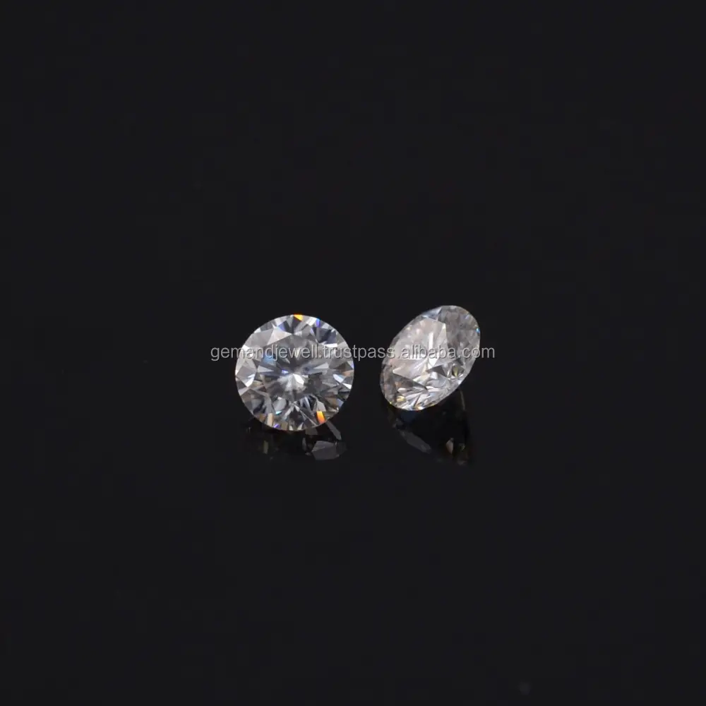 ルーズホワイトブリリアントMOISSANITE 6.50mm、1.0 Ct。、丸型、エクセレントカット、I-Jカラー