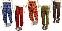 Pantalon Harem Yoga Bohème Gypsy Unisexe en Toile Écologique 10 Couleurs pour Hommes Grandes Tailles – Idéal Plage, Danse, Décontracté