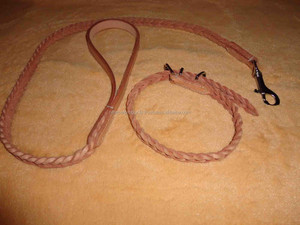 Solid Brass Snap Hook Luxury 5ft Dog Leash Hand-Free Training Nylon Pet Leads Custom Design Lace Decoration <b>Padded</b> Leather - Product Image 5