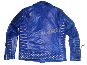 Premium Fashion Genuine Leather Motorcycle Jackets for Men Classic Stylish Outerwear Front Waterproof Breathable Wholesale - Product Image 4