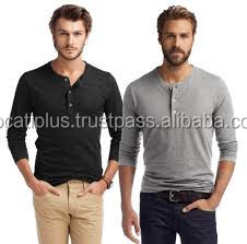 Camisetas Henley personalizadas OEM para hombre, camisetas de manga larga y transpirables de talla grande, posición del logotipo frontal - Product Image 2