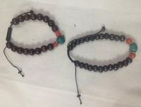 Bracelet et joncs de prière bouddhistes tibétains faits à la main, plaqués or, en pierre naturelle, classiques, durables, taille ajustable, unisexe, cadeau
