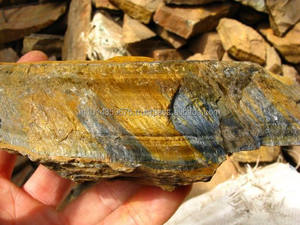 Piedra Natural de Ojo de Tigre Amarillo de Minas Directas, Piedra en Bruto - Product Image 6