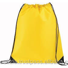 Promotionnel en gros Logo imprimé personnalisé imperméable Polyester Nylon Shop Gym Sport Sac à dos Sacs à cordon - Product Image 3