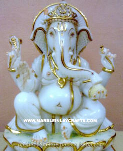 Statues de pierre idole Ganesha - Product Image 1