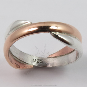 แหวนมีสไตล์ไม่ซ้ำใครทันสมัยทุกขนาด925สายทองแดงเงินสเตอร์ลิงและสายรัดเงินผู้ผลิตและผู้ส่งออกพร้อมกล่องของแท้ - Product Image 2