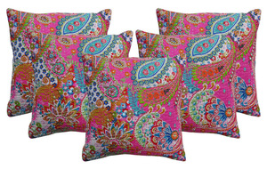 ปลอกหมอนอิงลาย Paisley Kantha แบบปักปลอกหมอน - Product Image 3