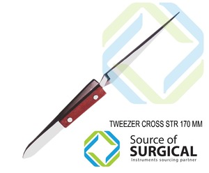 Crass Action Tweezers for Hand Work and Jewelry <b>Tools</b> & Equipment Ultra -slim Slanted Tweezers Professional Stainless Steel - Product Image 1