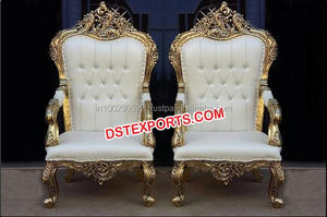 Sillas reales de Metal y latón para novio, diferentes diseños, para boda, novia - Product Image 6