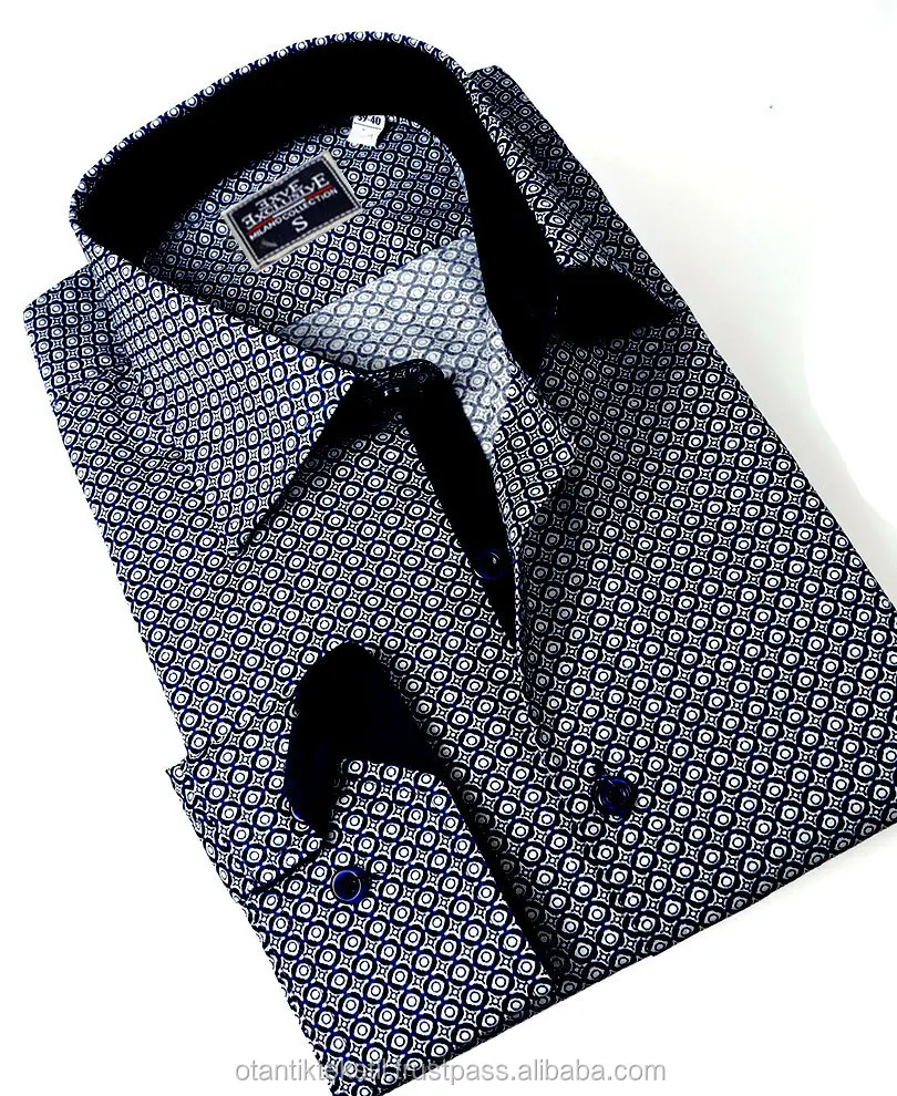 Geometrica Moda, slim fit camicia Degli Uomini, camicie, Corbat, hemd , rubaska, Camicia produzione Tacchino