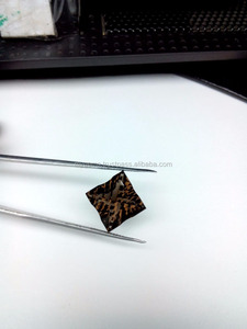 หินควอทซ์สโมควอทซ์ธรรมชาติ12*12มม. หินจัสมินเว้าตัดอัญมณีหลวม - Product Image 6