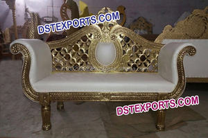 El último diseño de latón de sofá de Metal boda oro mano tallada sofá nuevo estilo de madera tallada muebles de Metal - Product Image 5