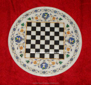 Plaque d'incrustation de marbre en pierre semi-précieuse - Product Image 1