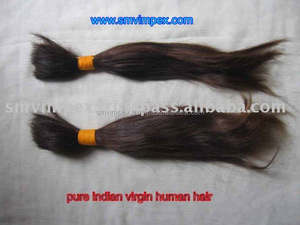 Cutícula alaigned indio Cabellos crudos 100% Sin procesar indio Virgen Remy Cabello humano a granel 10 "hasta 40" Calidad de cabello humano a granel - Product Image 3