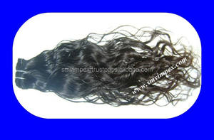 Pelo natural ondulado en línea, tejido Manual de la india - Product Image 3