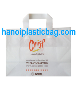 hanoiplasticbag hot design turn over top <b>block</b> bottom softloop bag - Product Image 2