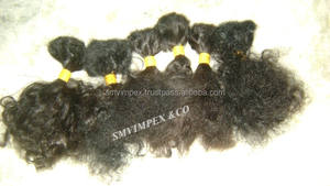 Cutícula alaigned indio Pelos crudos Nueva llegada! 2024 Mejor Venta de calidad de cabello ondulado del cuerpo Cabello indio natural a granel de la India - Product Image 6