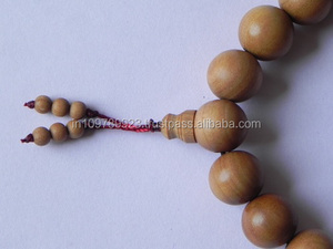 Riddhi Siddhi Sandalwood Religious <b>Rosary</b> Beads/Meditation Mala Beads/Loose Round Natural Dark Golden Brown Beads - Product Image 6