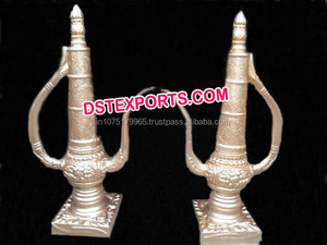 Accesorios de Paisley para escenario de boda, accesorios de decoración para el hogar, con diseño dorado de espiga, tallado pesado, con diseño Paisley - Product Image 3