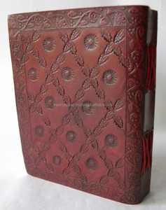 Auténtico papel de tapa dura hecho a mano en relieve Árbol de la vida diario de cuero Vintage diario para escribir y uso diario - Product Image 2