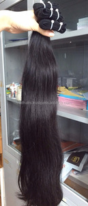 ผมมนุษย์เวียดนามตรงธรรมชาติ100% ผมบริสุทธิ์เรมี่เครื่องจักรทอหลายความยาว28 "30" 8" - Product Image 2